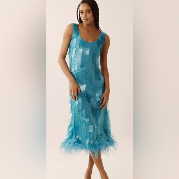 Hutch Dresses & Skirts - Anthropology hutch size small sequin, mid dress sleeveless worn once orig 395